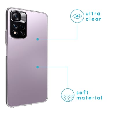 imoshion Hoesje - Geschikt voor Xiaomi Redmi Note 11 Pro - Softcase Backcover smartphone - Transparant