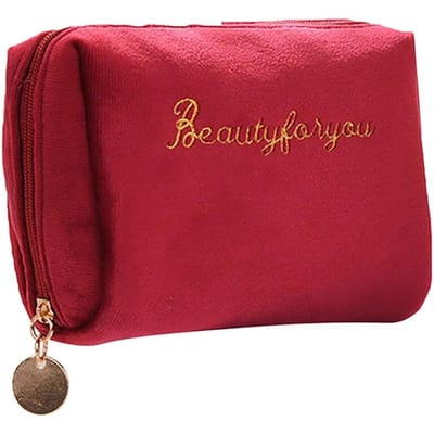 1 Stuks Velvet Make-up Tassen Multifunctioneel Draagbaar Rits Opbergkoffer Cosmetische Etui Benodigdheden One Size