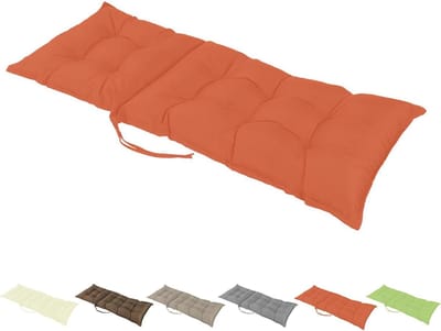 Zitkussen Hoge Rug - Tuinstoel Kussen - Buiten Ontspannen - Waterafstotende Stof - 120x50 CM - Grijs
