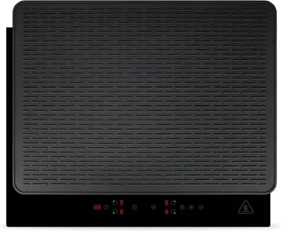 LUFT Inductie Beschermer - Hittebestendig tot 280 ºC - Panbeschermers - Afdekplaat voor kookplaat - Mat - 71×52 - Geschikt voor booster functie - Kookplaat beschermer - Zwart