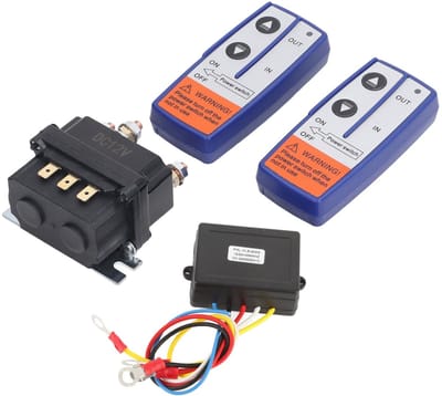 Dailygoody - 12V Lier Solenoid Relais - Draadloze Afstandsbediening - Waterdicht - Universele Relais Kit - Geschikt voor Vrachtwagen Sneeuwsco...
