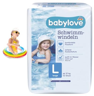 Zwemluiers Maat L voor Baby's vanaf 12 kg - 12 Stuks
