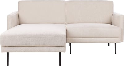 BREDA - Hoekbank - Lichtbeige - Rechtszijdig - Polyester