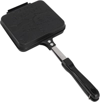 Tosti-ijzer - Sandwichmaker Grillpan - Ontbijt Maken - Dubbelzijdig Antiaanbak - Niet gespecificeerd - Zwart