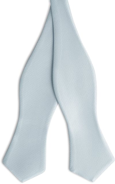 Arctisch Blauwe Zelfbinder Grosgrain Vlinderdas met Ruitvormige Punt