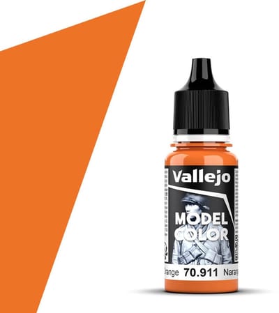 Vallejo Hobbyverf Acrylverf - 70911 Model Color Light Orange - Acryl Verf flesje - 17 ml