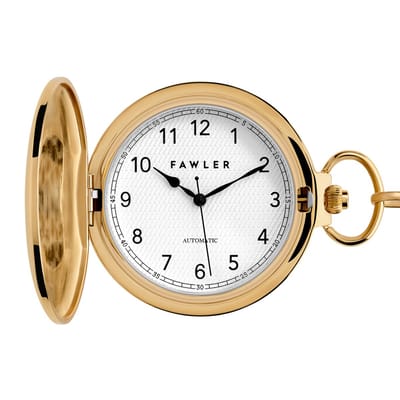 Easton | Goudkleurig Automatisch Zakhorloge