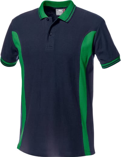 SIR SAFETY LUNA Korte mouw Werkpolo HEREN Blauw Groen - 100% Katoen - 200 g/m² - Zacht Afgewerkt