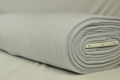 Fleece stof - Zilvergrijs - 10 meter