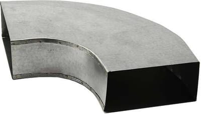 Instort ventilatiekanaal bocht 90 graden 220x80 horizontaal