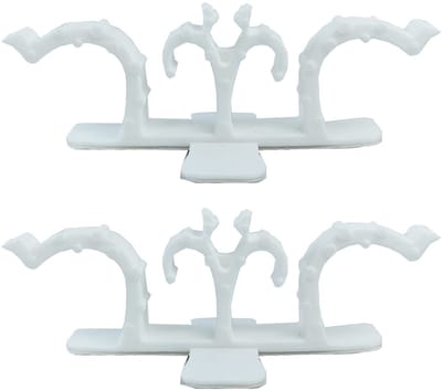 Dailygoody - Qrity 4-delige Cord Organizer voor Keukenapparaten - Wit - Kabel Organizer voor Mixer, Toaster en meer