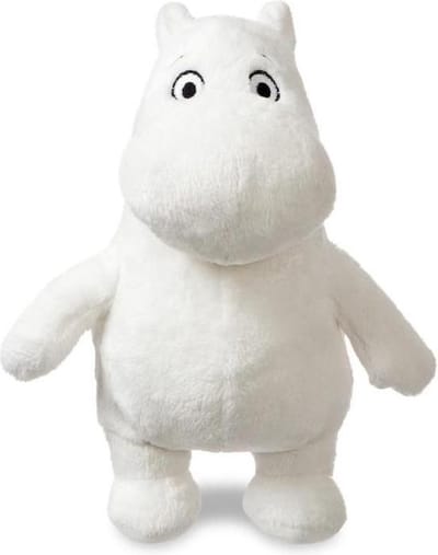 Aurora Muminki Serie - Staande Knuffel - 17 cm - Zacht Materiaal - Wit