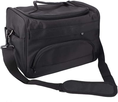 Opbergtas Haaraccessoires - Reis Make-up Tas - Professioneel Gebruik - Verstelbare Vakken - 35 x 20 x 24 cm - Zwart