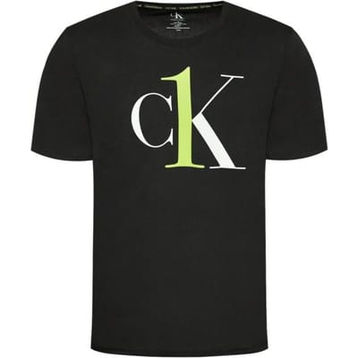 Calvin Klein Logo Print Korte Mouw T-shirt Heren Tops Zwart NM1903E-1W5 XL gray