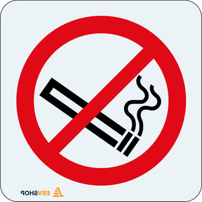 Raamsticker niet roken, P002 100 x 100 mm