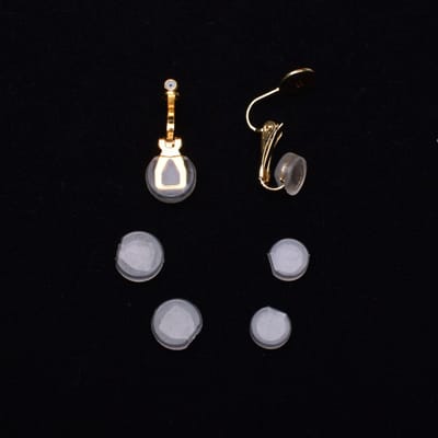 Lot de 10 boucles d'oreilles triangulaires en or 18 carats, couleur préservée, sans perçage, faites à la main, sans douleur gray