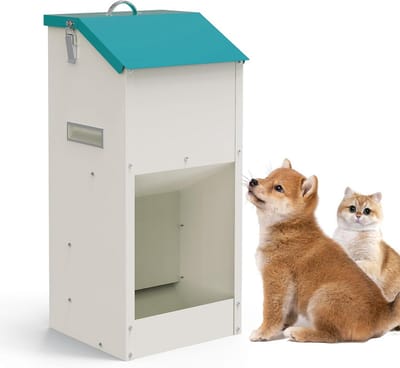 Automatische Voerbak voor Katten en Honden | 6.8kg Zwaartekrachtdispenser | Roestvrij Metaal