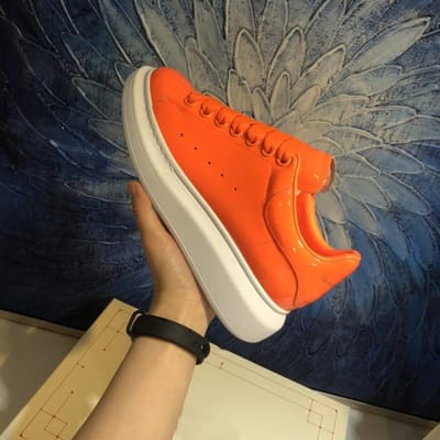 Kleurrijke Effen Dames Sneakers Schoenen Casual Echt Leer Vetersportschoenen Populair Platte Mat Glad Heren Sneakers Plat 35 red