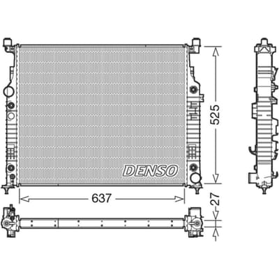 Radiator, motorkoeling DENSO DRM17056