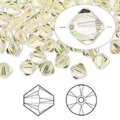 Swarovski Elements, 36 stuks Xilion Bicone kralen (5328), 6mm, jonquil