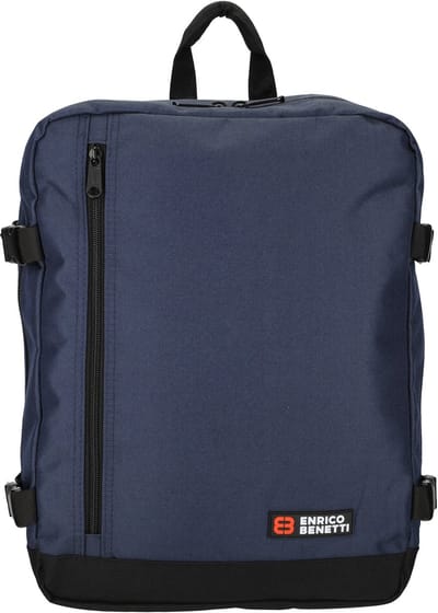 Enrico Benetti Amsterdam Underseater / Cabin Rugzak - 17 inch laptop, 24L - 54687 - Donkerblauw
