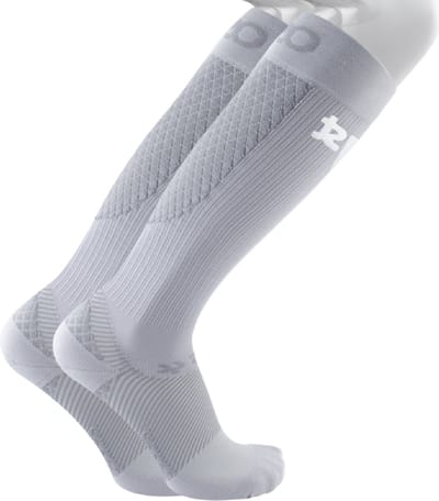 OS1st FS4+ fasciitis plantaris sport compressiesokken maat S (34-37) – grijs – hielspoor – achillespeesontsteking – hielpijn – pijn aan de voetboog – naadloos