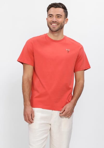 Forét Posy T-shirt Polo's & T-shirts Heren - Rood - Maat M