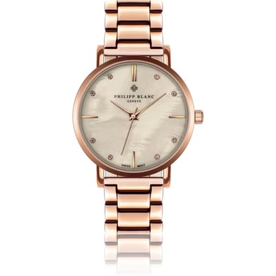 Zilveren horloge Philipp Blanc Lausanne