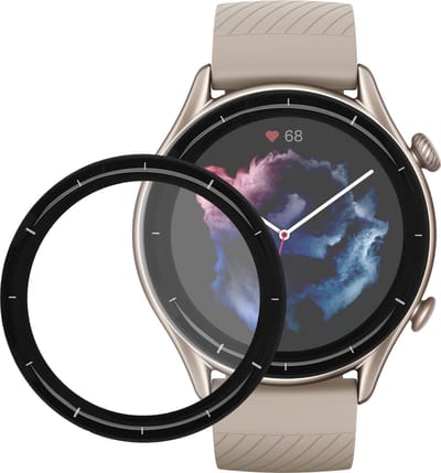 kwmobile Beschermfolie geschikt voor Huami Amazfit GTR 3 Schermbeschermer - 2 x screenprotector smartwatch anti kras