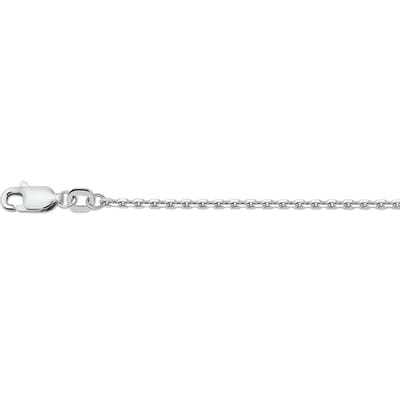 YO&NO - Ketting - Zilver - Anker plat - 1,6mm - 41 + 4cm - Sieraden vrouw - Gerhodineerd - Zilver 925