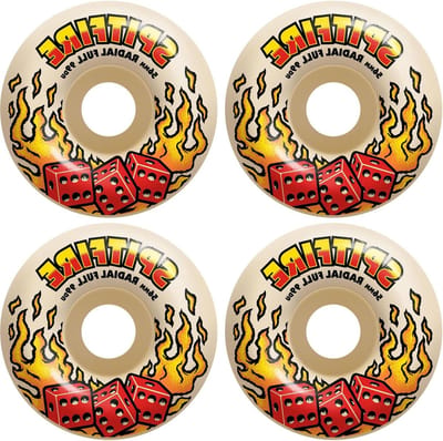 Skateboard Wielen - Set van vier - Skateboarden - Hoge rebound compound - 56mm 99A - Natuurlijk