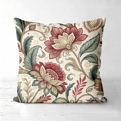 Bloemenpatroon Sierkussens Voor Huisdecoratie Polyester Kussensloop, Decoratief Kussenhoes voor Bank, Hoofdeinde Kussen Peach skin 18*18(CM)-1Pcs