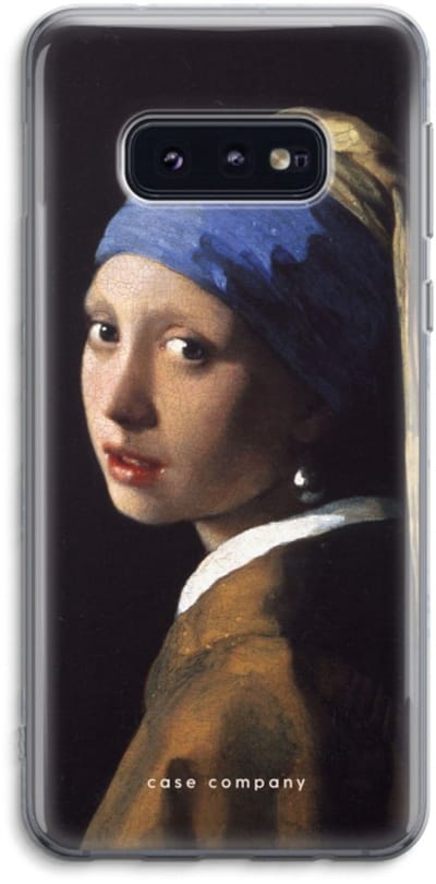 Case Company® - Hoesje geschikt voor Samsung Galaxy S10e hoesje - The Pearl Earring - Soft Cover Telefoonhoesje - Bescherming aan alle Kanten en Schermrand