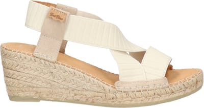 Toni Pons Tura-TR Dames Espadrilles Cru | Beige | Textiel | Maat 37 | TURATRcru