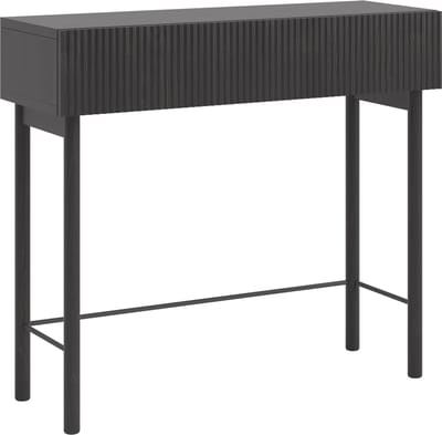 Selsey - NOLIE - Console met lade en poten - 90 cm - Portland Zwart Essen