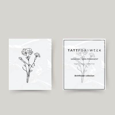 Tijdelijke tattoo birthflower oktober | Neptattoo volwassenen | Tijdelijke tattoo voor volwassenen | Temporary tattoo | Plaktattoos voor volwassenen | Neptattoos | Probeer zorgeloos een tattoo | tattforaweek