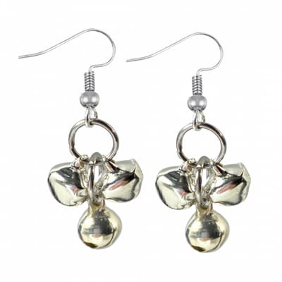 Zilver -kerst bellen -oorbellen -zilverkleur - Charme Bijoux