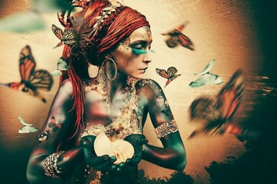 Glasschilderij - Summon by Jaime Ibarra II – 120cm x 80cm - Fotokunst op PlexiglasⓇ incl. certificaat & garantie.