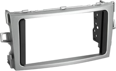2-DIN Paneel geschikt voor Toyota Verso 2009-2018 Kleur: Zilver