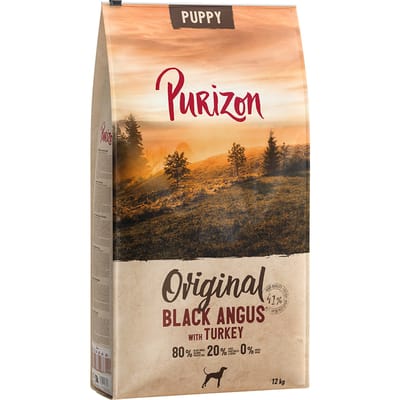 12kg Purizon Puppy Black Angus met Kalkoen Honden Droogvoer