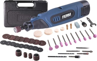 Multitool Roterend 12V met 45-delige Accessoireset en Opbergkoffer