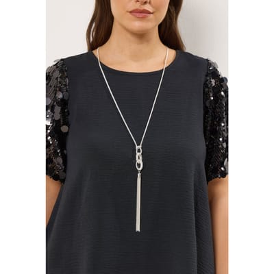 Yours Zilverkleurige Diamante Schakellange Kettingsize One Size
