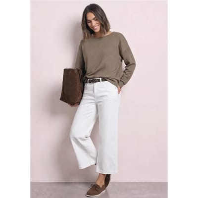 Shirt met lange mouwen en elastische zoom
