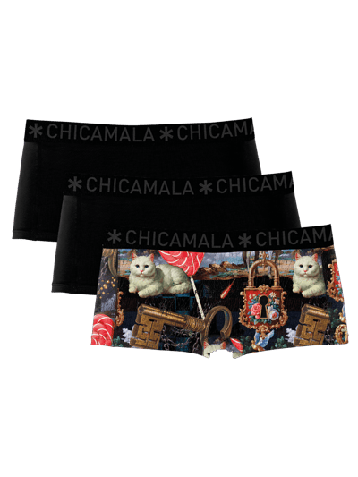 Chicamala – Boxershort Meisjes – 3 Pack – Normale Lengte – Onderbroek Meisjes – Lingerie – Ondergoed – Kleding – 95% Katoen – Meisjeskleding
