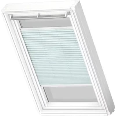 Velux Manueel Lichtdoorlatend Plisségordijn White Line Fhl Uk10 1285swl Zachtblauw