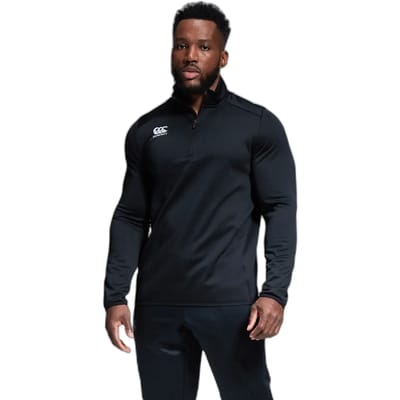 Quarter Zip Midlayer Training Top Black - 2XL