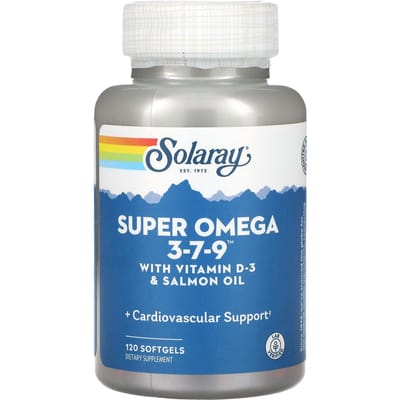 Super Omega 3-7-9 met Vitamine D-3 en Zalmolie, 120 Softgels