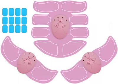 Spier Stimulator - Fitness Sticker - Lichaam Trainen - Draadloze EMS Technologie - 8 Stickers - Roze