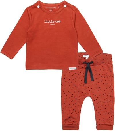 Noppies - Kledingset - 2delig - Broek Bobby ginger - Hester Spicy Ginger - Maat 68