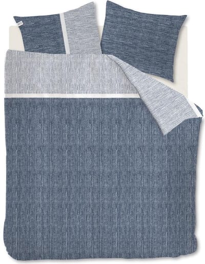 Rivièra Maison - Amsterdam Loft dekbedovertrek - Eenpersoons - 140x200/220 cm - Blauw Grijs